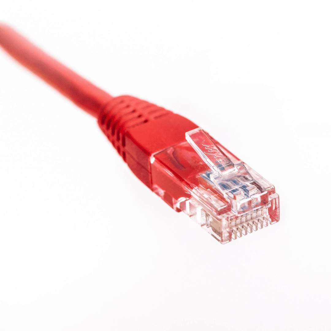 Red color networking cable